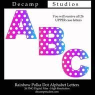 Polka Dot Alphabet Letters Printables