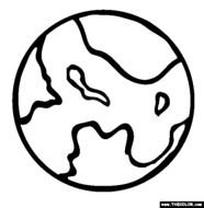 Mars Planet Coloring Pages