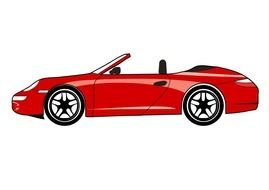 Porsche Red Clip Art drawing