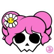 Cute Girly Skulls drawing