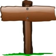 Blank Wooden Sign Clip Art N10