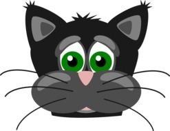 Sad Cat Clip Art drawing