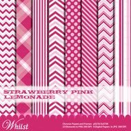 Pink Chevron Clip Art N5
