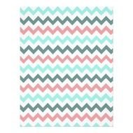 Pink And Teal Chevron