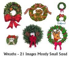 Christmas Wreath Clip Art N81