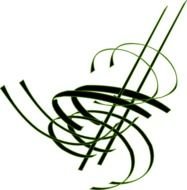 Green Swirls Clip Art N22