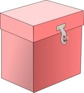 Open Box Clip Art drawing