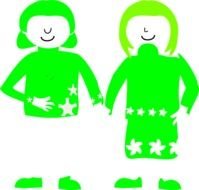 Girl Friends Clip Art N6