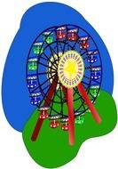 Ä°llustration of Ferris Wheel