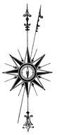 Vintage Compass Rose Clip Art N2