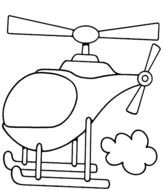 Helicopter Coloring Pages N4