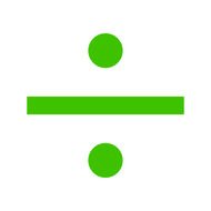 Division Symbol Sign Clip Art Green drawing