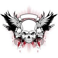 Skull With Wings Tattoo