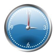Blue Clock Clip Art drawing