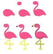 Flamingo 4 Drawing
