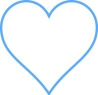 Blue Heart Clip Art N64