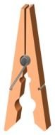 Clip art of Clothes pin