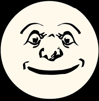 Moon Face Clip Art N8