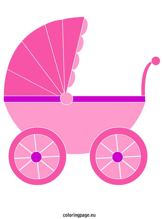 Pink Baby Carriage N2