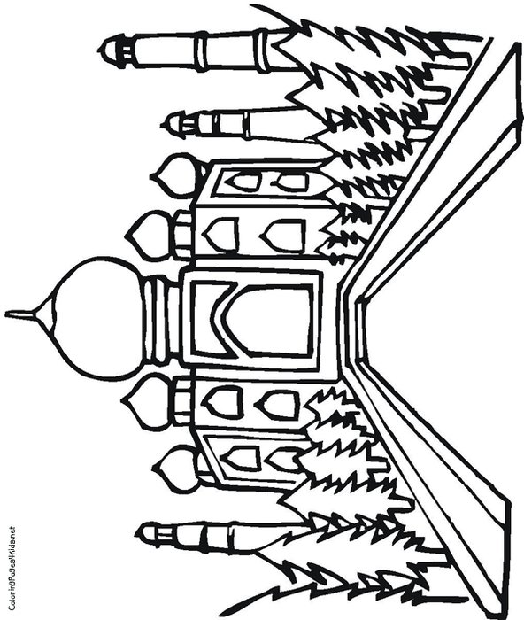 Taj Mahal Coloring Pages