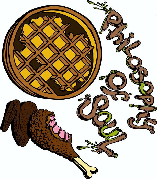wallpaper with chicken and waffles