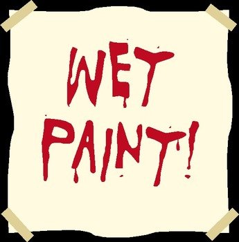Wet Paint Clip Art N4