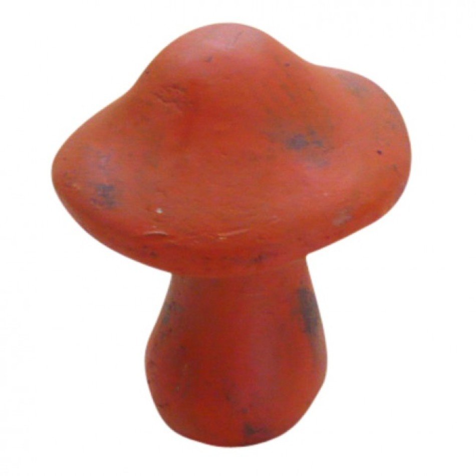 Orange Ceramic Mushroom