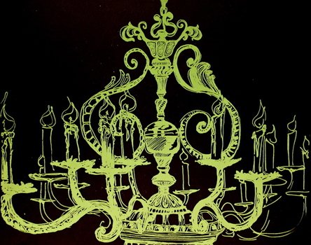 Simple Chandelier Stencil