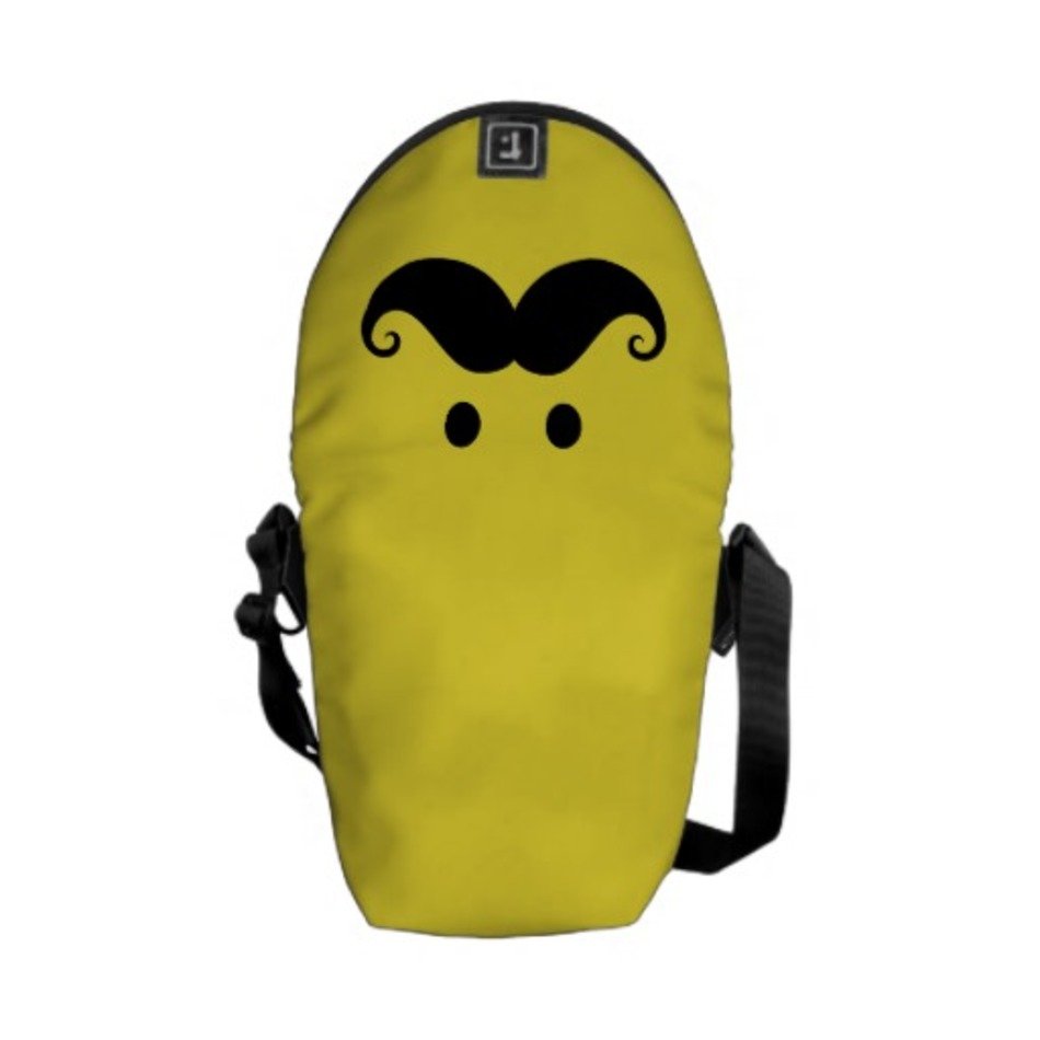 Smiley Face With A Handlebar Mustache