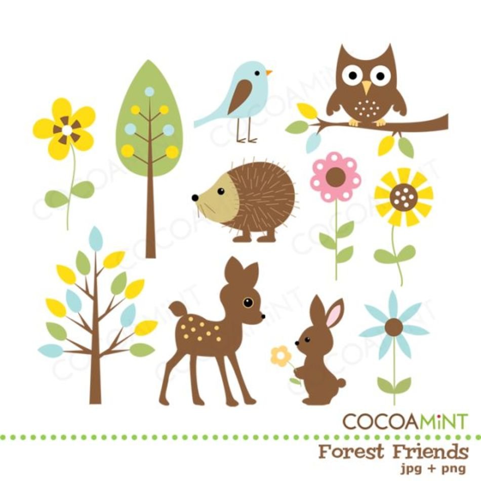 Forest Friends Clip Art N8