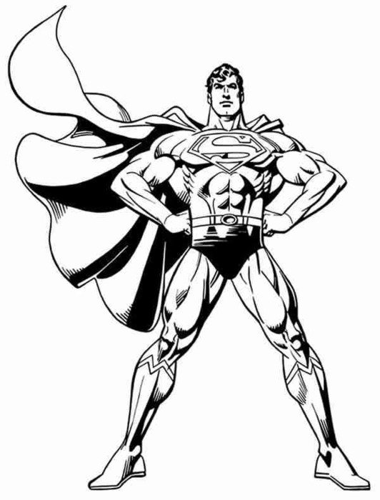 Superman Coloring Pages N4