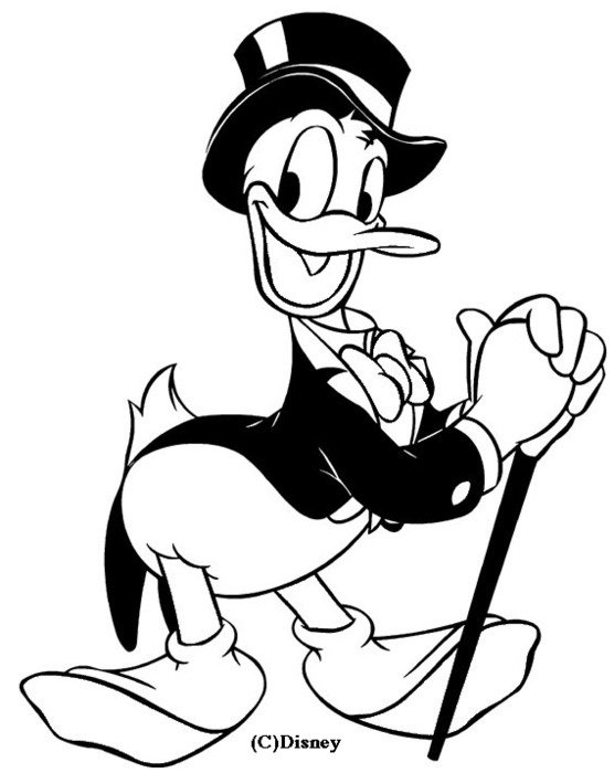 Dessin De Donald En Smoking free image download