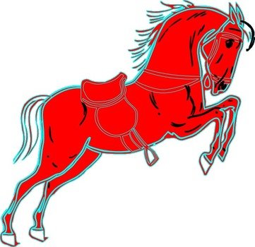 Red Horse Clip Art N3