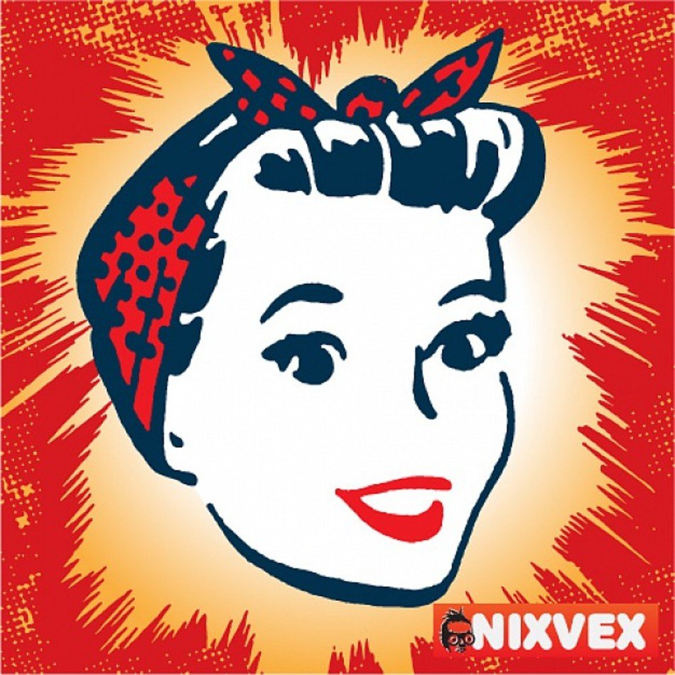 Retro Working Girl Free Vector
