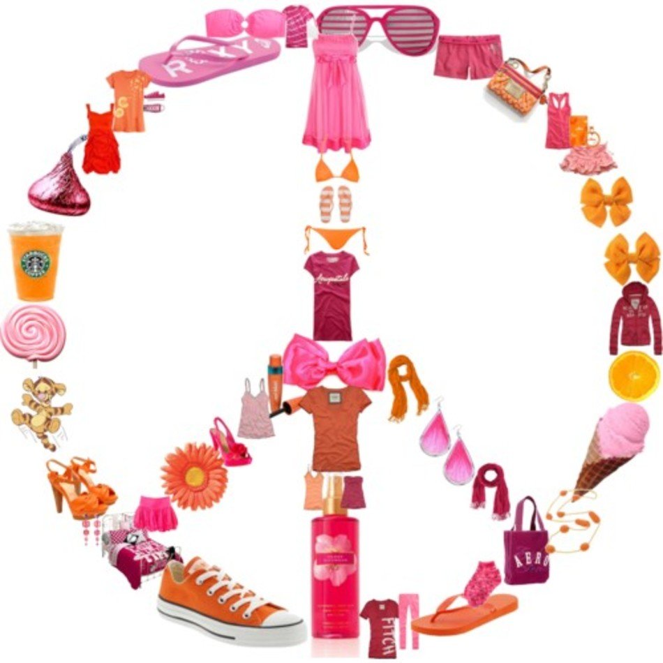 Clip Art Pink Peace Signs Http pics4this Piccom key pink