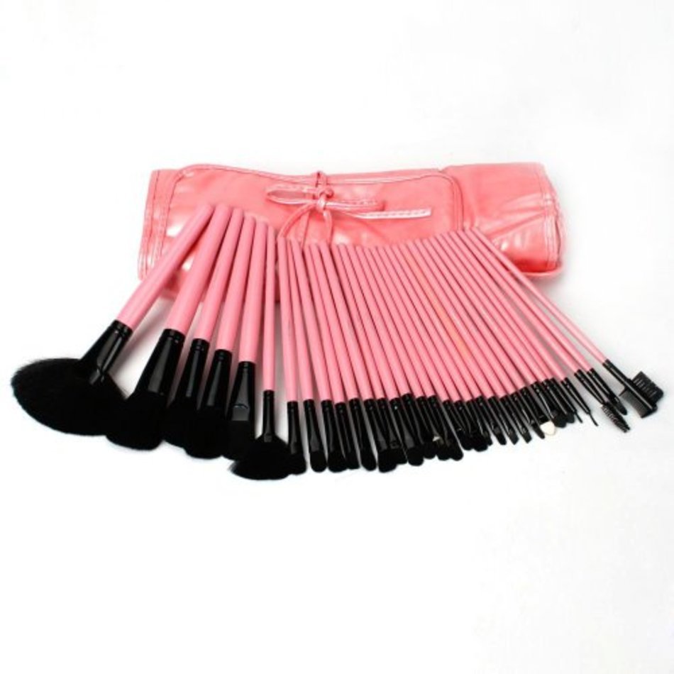Pink Makeup Brush Set