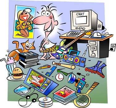 Messy Room Clip Art N13