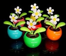 Car Solar Decorative Flower Used In Office Home Or Other Places