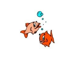 Fish Bubbles Clip Art N6