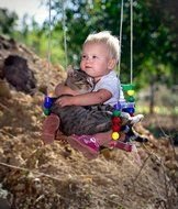 Cat And Baby