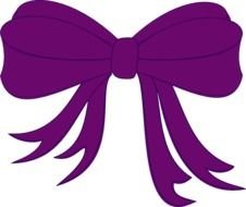 Purple Bow Clip Art N12