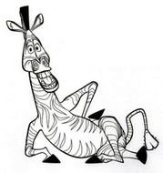 Desenho Colorir Madagascar Filme Zebra