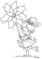 Pinwheel Coloring Sheets drawing