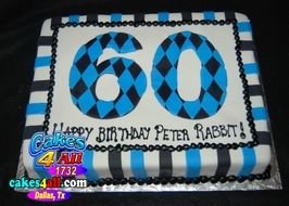 Happy 60th Birthday Cake N2