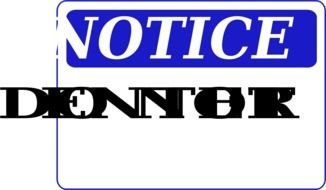 Do Not Enter text drawing