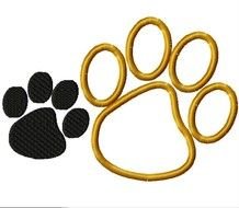 Paw Print Embroidery Designs Free