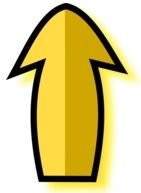 Arrow Point Up as a graphic illustration