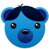 Blue Bear face drawing