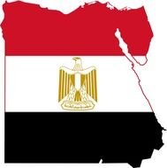 Egypt Map And Flag as a picture for clipart