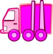 Pink Truck Clip Art N2